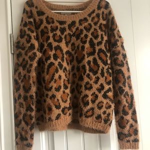 Cheetah sweater.